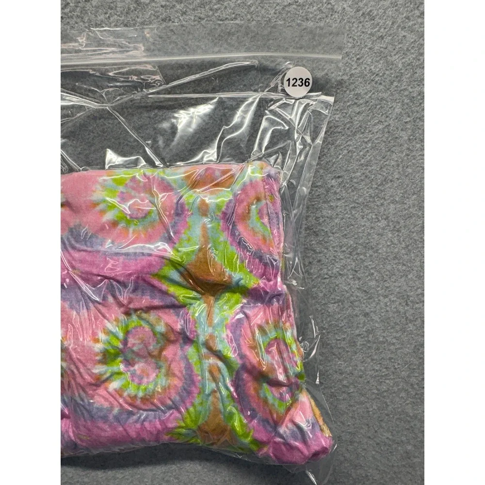 Emme Jordan Pink Tie Dye Psychedelic Plush Fleece Pajama Pants Joggers 1X